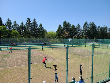 5月連休は娘のテニスの試合で秋田県立中央公園へ