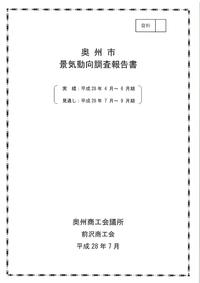 奥州市景気動向調査報告書（平成２８年７月）